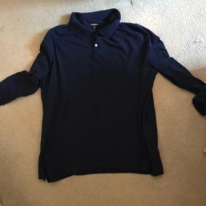 Blue Long Sleeve Polo